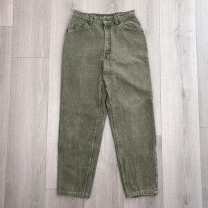 Levi's Womens 900 Series Mom Jeans High Rise Green Wash Vintage Denim Size 27